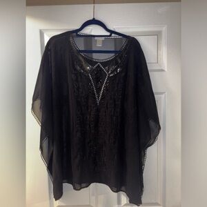 Cache Black over blouse. Perfect condition